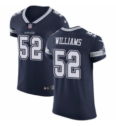 Men's Nike Dallas Cowboys #52 Connor Williams Navy Blue Team Color Vapor Untouchable Elite Player NFL Jersey