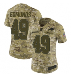 Women's Nike Buffalo Bills #49 Tremaine Edmunds Limited Camo 2018 Salute to Service NFL Jersey
