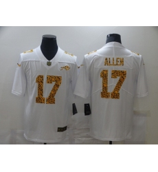 Men's Buffalo Bills #17 Josh Allen 2020 White Leopard Print Fashion Limited Football Stitched Jersey