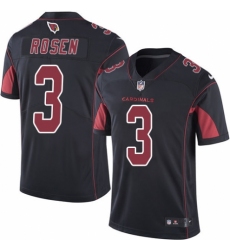 Men's Nike Arizona Cardinals #3 Josh Rosen Limited Black Rush Vapor Untouchable NFL Jersey