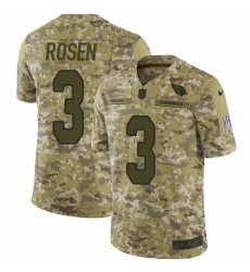 Men's Nike Arizona Cardinals #3 Josh Rosen Limited Camo 2018 Salute to Service NFL Jersey