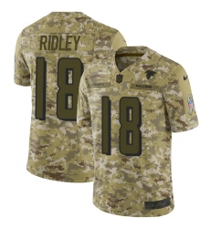 Youth Nike Atlanta Falcons #18 Calvin Ridley Limited Camo 2018 Salute to Service NFL Jersey