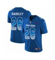 Youth Nike New York Giants #26 Saquon Barkley Limited Royal Blue NFC 2019 Pro Bowl NFL Jersey