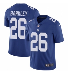 Youth Nike New York Giants #26 Saquon Barkley Royal Blue Team Color Vapor Untouchable Limited Player NFL Jersey