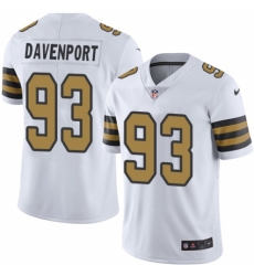 Youth Nike New Orleans Saints #93 Marcus Davenport Limited White Rush Vapor Untouchable NFL Jersey