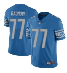 Men's Nike Detroit Lions #77 Frank Ragnow Blue Team Color Vapor Untouchable Limited Player NFL Jersey