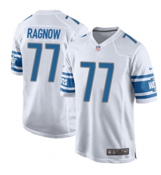 Men's Nike Detroit Lions #77 Frank Ragnow Game White NFL Jersey