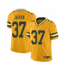 Men's Green Bay Packers #37 Josh Jackson Limited Gold Inverted Legend Football Jersey