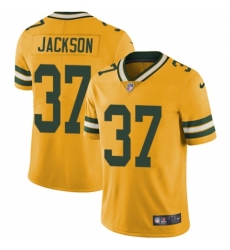 Youth Nike Green Bay Packers #37 Josh Jackson Limited Gold Rush Vapor Untouchable NFL Jersey