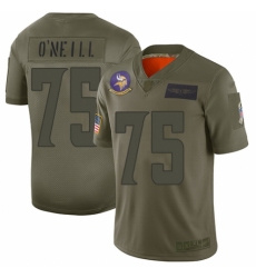 Men's Minnesota Vikings #75 Brian O'Neill Limited Camo 2019 Salute to Service Football Jersey