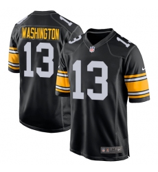 Men's Nike Pittsburgh Steelers #13 James Washington Game Black Alternate NFL Jersey