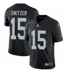Youth Nike Oakland Raiders #15 Ryan Switzer Black Team Color Vapor Untouchable Limited Player NFL Jersey