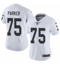 Women's Nike Oakland Raiders #75 Brandon Parker White Vapor Untouchable Elite Player NFL Jersey