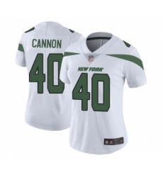 Women's New York Jets #40 Trenton Cannon White Vapor Untouchable Limited Player Football Jersey