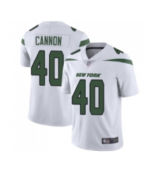Youth New York Jets #40 Trenton Cannon White Vapor Untouchable Limited Player Football Jersey