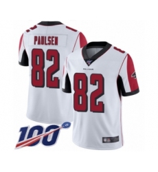 Men's Atlanta Falcons #82 Logan Paulsen White Vapor Untouchable Limited Player 100th Season Football Jersey