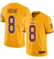 Men's Nike Washington Redskins #8 Kevin Hogan Elite Gold Rush Vapor Untouchable NFL Jersey