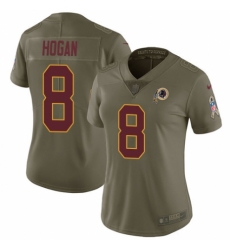 Women's Nike Washington Redskins #8 Kevin Hogan Limited Olive 2017 Salute to Service NFL Jersey