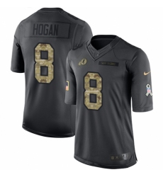 Youth Nike Washington Redskins #8 Kevin Hogan Limited Black 2016 Salute to Service NFL Jersey