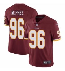 Men's Nike Washington Redskins #96 Pernell McPhee Burgundy Red Team Color Vapor Untouchable Limited Player NFL Jersey