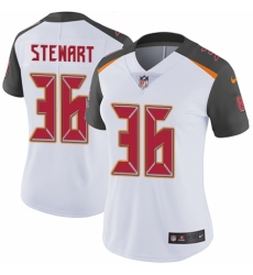Women's Nike Tampa Bay Buccaneers #36 M.J. Stewart White Vapor Untouchable Elite Player NFL Jersey