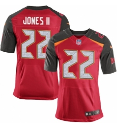 Men's Nike Tampa Bay Buccaneers #22 Ronald Jones II Elite Red Team Color NFL Jersey