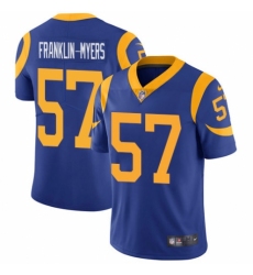 Men's Nike Los Angeles Rams #57 John Franklin-Myers Royal Blue Alternate Vapor Untouchable Limited Player NFL Jersey