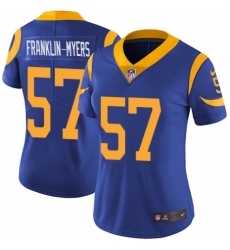 Women's Nike Los Angeles Rams #57 John Franklin-Myers Royal Blue Alternate Vapor Untouchable Limited Player NFL Jersey