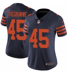 Women's Nike Chicago Bears #45 Joel Iyiegbuniwe Navy Blue Alternate Vapor Untouchable Limited Player NFL Jersey