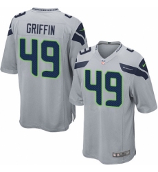 Men's Nike Seattle Seahawks #49 Shaquem Griffin Game Grey Alternate NFL Jersey