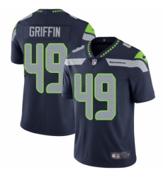 Youth Nike Seattle Seahawks #49 Shaquem Griffin Navy Blue Team Color Vapor Untouchable Elite Player NFL Jersey