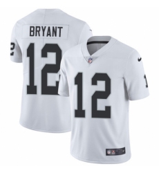 Men's Nike Oakland Raiders #12 Martavis Bryant White Vapor Untouchable Limited Player NFL Jersey