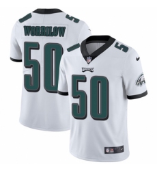 Men's Nike Philadelphia Eagles #50 Paul Worrilow White Vapor Untouchable Limited Player NFL Jersey