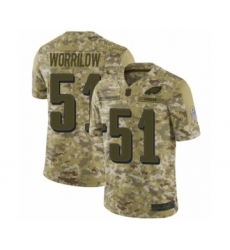 Men's Philadelphia Eagles #51 Paul Worrilow Limited Camo 2018 Salute to Service Football Jersey