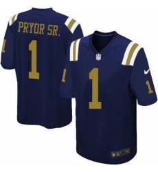Youth Nike New York Jets #1 Terrelle Pryor Sr. Limited Navy Blue Alternate NFL Jersey