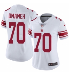 Women's Nike New York Giants #70 Patrick Omameh White Vapor Untouchable Elite Player NFL Jersey
