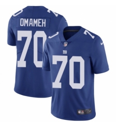 Youth Nike New York Giants #70 Patrick Omameh Royal Blue Team Color Vapor Untouchable Elite Player NFL Jersey