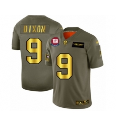 Men's New York Giants #9 Riley Dixon Olive Gold 2019 Salute to Service Limited Football Jersey