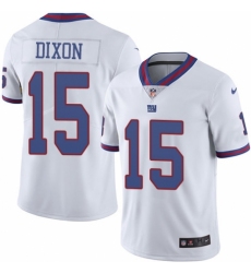 Men's Nike New York Giants #15 Riley Dixon Limited White Rush Vapor Untouchable NFL Jersey