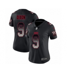 Women's New York Giants #9 Riley Dixon Limited Black Smoke Fashion Football Jersey