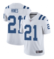 Youth Nike Indianapolis Colts #21 Nyheim Hines White Vapor Untouchable Limited Player NFL Jersey
