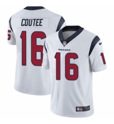 Men's Nike Houston Texans #16 Keke Coutee White Vapor Untouchable Limited Player NFL Jersey