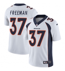 Men's Nike Denver Broncos #37 Royce Freeman White Vapor Untouchable Limited Player NFL Jersey