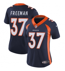 Women's Nike Denver Broncos #37 Royce Freeman Navy Blue Alternate Vapor Untouchable Limited Player NFL Jersey