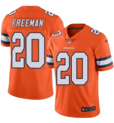 Youth Nike Denver Broncos #20 Royce Freeman Limited Orange Rush Vapor Untouchable NFL Jersey