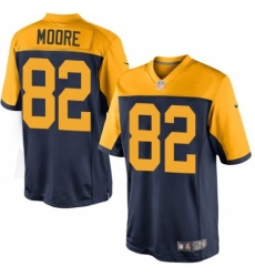 Youth Nike Green Bay Packers #82 J'Mon Moore Limited Navy Blue Alternate NFL Jersey