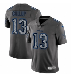 Men's Nike Dallas Cowboys #13 Michael Gallup Gray Static Vapor Untouchable Limited NFL Jersey