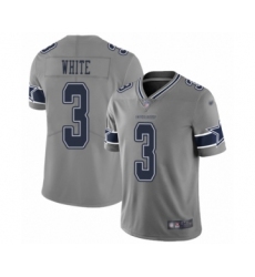 Women's Dallas Cowboys #3 Mike White Limited Gray Inverted Legend Football Jersey