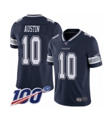 Men's Dallas Cowboys #10 Tavon Austin Navy Blue Team Color Vapor Untouchable Limited Player 100th Season Football Jersey