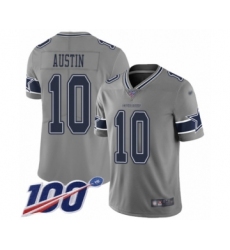 Youth Dallas Cowboys #10 Tavon Austin Limited Gray Inverted Legend 100th Season Football Jersey
